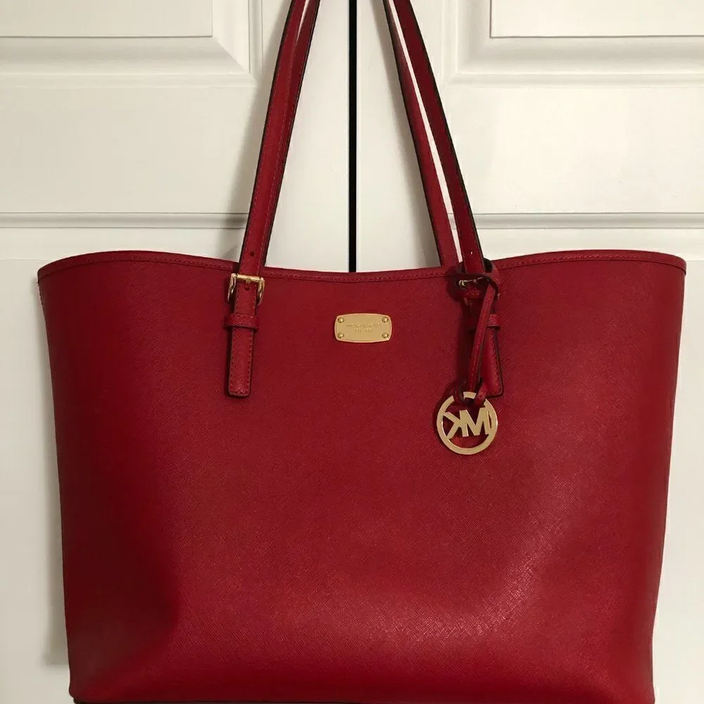 Michael Kors Jet Set Medium Tote Bag Red‎